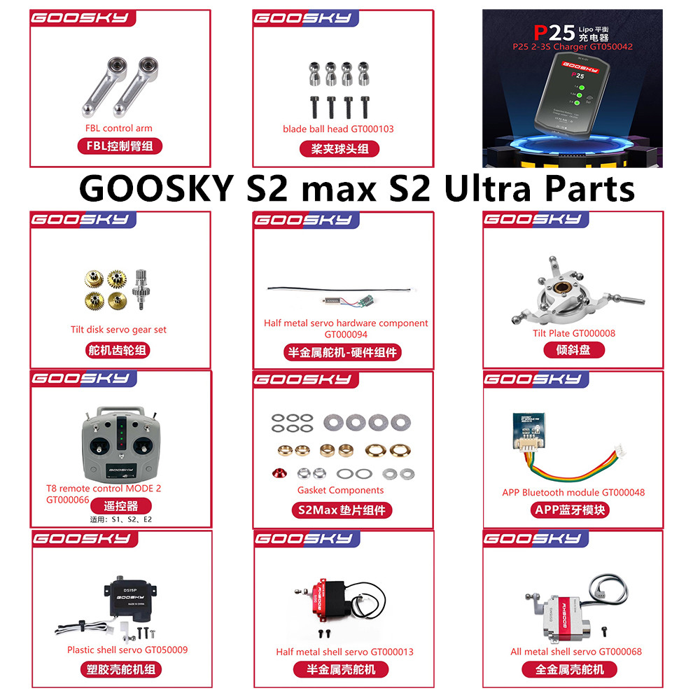 GOOSKY S2 max S2 Ultra RC Heli - Rc Helicopter Coaxial 评论和价格